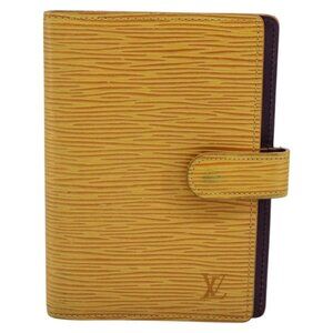 LOUIS VUITTON Epi Agenda PM Day Planner Cover Yellow R20059 LV Auth 113604